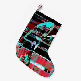 Pequena Meia de Natal Personalizada – Liberdade Abstrata