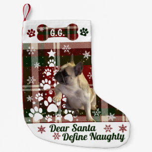 Pequena Meia de Natal Personalizada para Cão, Gato, Animal