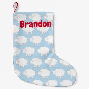 Pequena Meia de Natal personalizada para menino ou menina