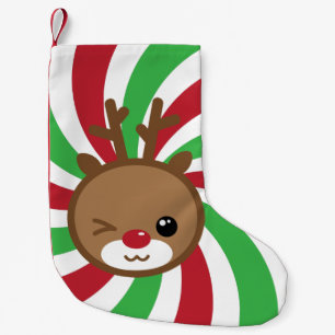 Pequena Meia do Natal da rena de Kawaii