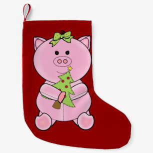 Pequena Meia do porco da árvore de Natal