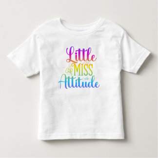 Pequena Miss Attitude Kids Camisetas