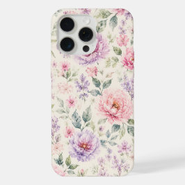 Pequena Peônia Floral em Aquarela