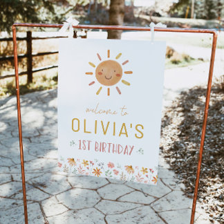 Pequena Poster de Boas-vindas de Aniversário