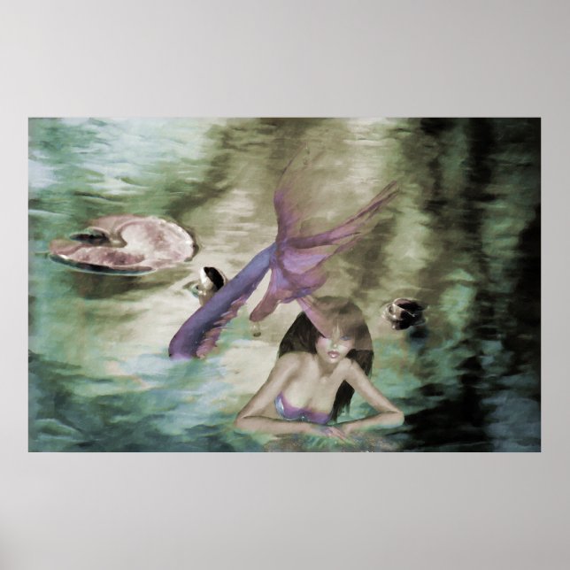 Pequena Poster de Sereia (Frente)