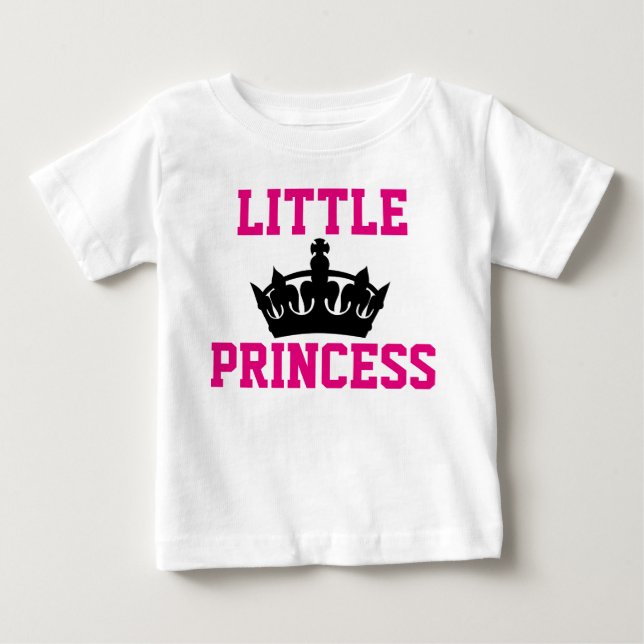 PEQUENA PRINCESA Camisa com babado de Menina (Frente)