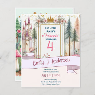 Pequena Princesa Fada Aniversário De Qualquer Idad
