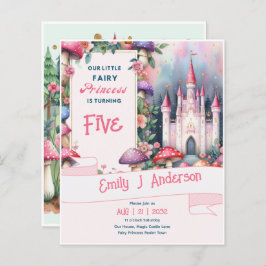 Pequena Princesa Fada Aniversário Qualquer Fairyta