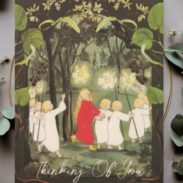 Pequena Princesa no Cartão de Saudação Florestal (Criador carregado)
