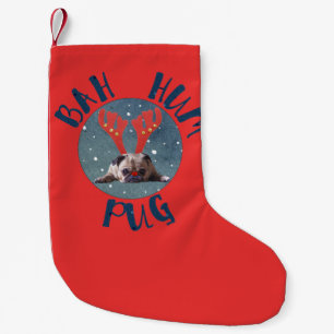 Pequena Pug do zumbido de Bah! Meia do Natal dos amantes