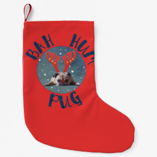 Pequena Pug do zumbido de Bah! Meia do Natal dos amantes
