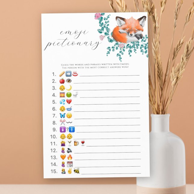 Pequena raposa - Jogo de picário Emoji (Criador carregado)