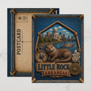Pequena Rocha Cartão Postal de Arkansas Viagem Ant
