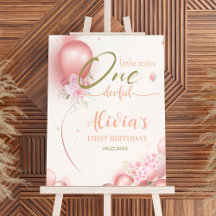 Pequena Senhorita ONE-Maravilha Rosa Floral