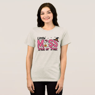 "Pequena Senhorita Trick ou Tratar" Camisa do Dia 