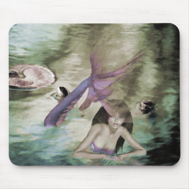 Pequena sereia Mousepad (Frente)