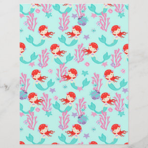 Pequena Sereia Papel De Pasta Dupla Auburn 2