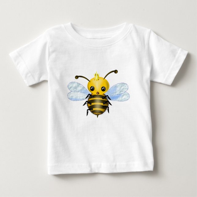 Pequena t-shirt do Bee Queen - Pintura (Frente)
