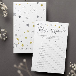 Pequenas dispersórias | Jogo de Chá de fraldas ABC