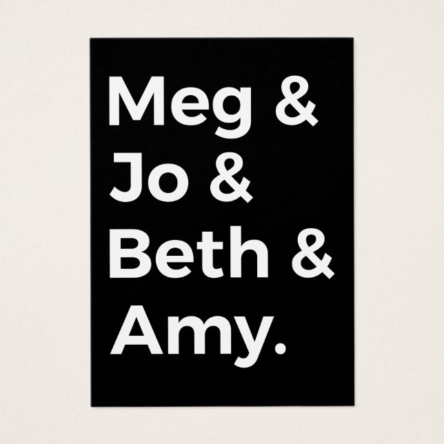 Pequenas Mulheres Caracteres I (Frente)