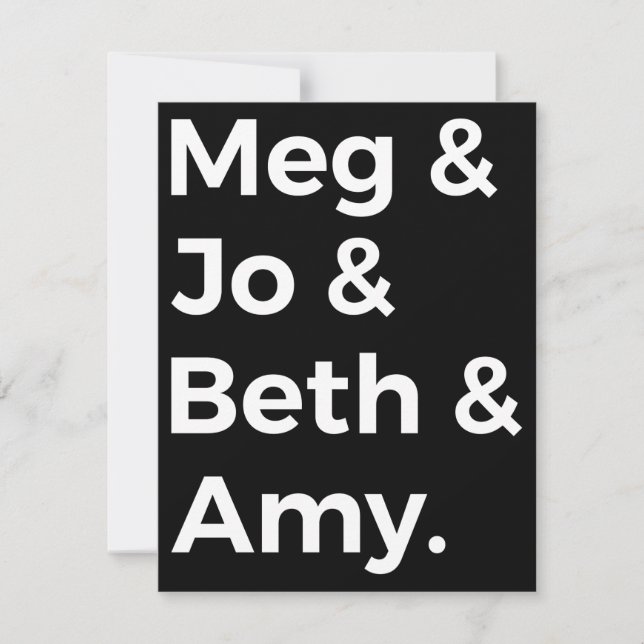 Pequenas Mulheres Caracteres I (Frente)