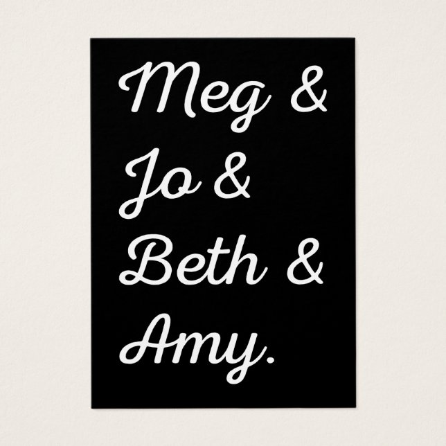 Pequenas Mulheres - Caracteres II (Frente)