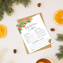 Pequenas Predições e Cartão de Aconselhamento para