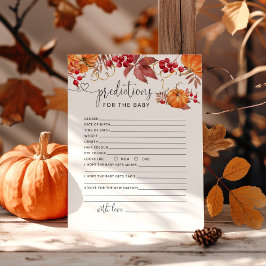 Pequenas previsões e conselhos para bebês de abóbo