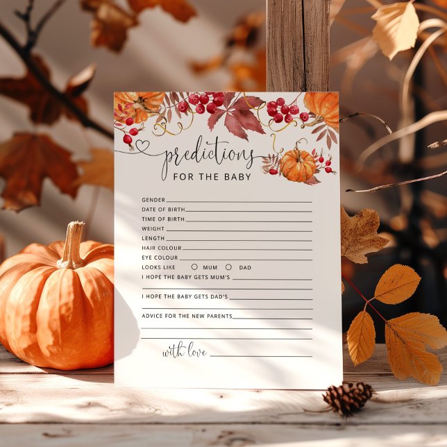 Pequenas previsões e conselhos para bebês de abóbo (Criador carregado)