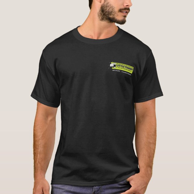 Pequenas T-Shirts escuras básicas de homem caótico (Frente)