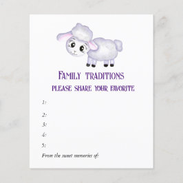 Pequenas tradições da família de Chás de fraldas d