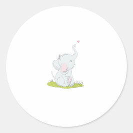 Pequeno Adesivo Elefante Bonito