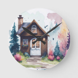 Pequeno Algodão no Relógio da Parede dos Prados