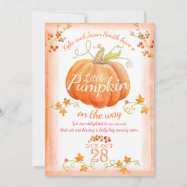 Pequeno anúncio de gravidez por aquarela de abóbor