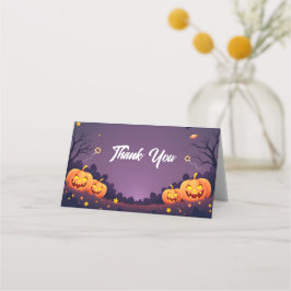 Pequeno Boo Obrigado Cartões De Lugar Dobrados