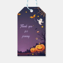 Pequeno Boo Obrigado Juntando a Etiqueta