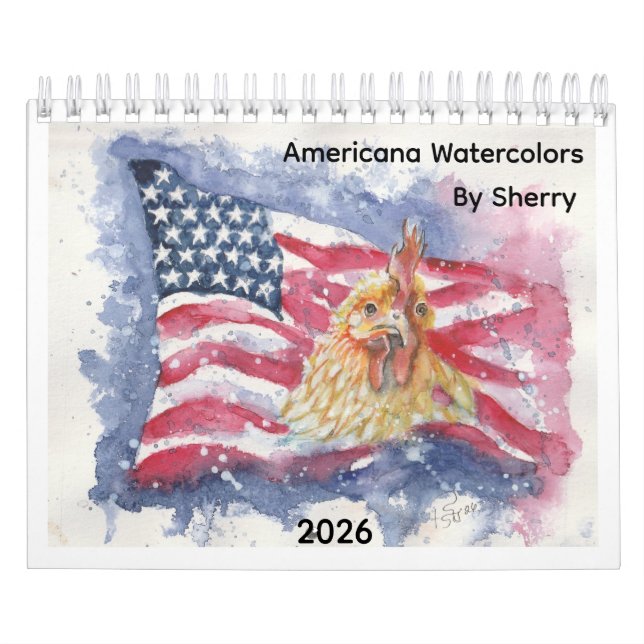 Pequeno Calendário Americana De Sherry Jarvis (Capa)