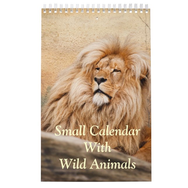 Pequeno Calendário Com Animais Selvagens (Capa)