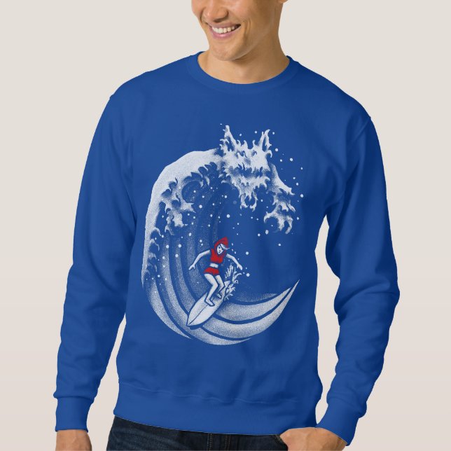 Pequeno Camiseta Vermelha de Capuchos de Surfe (Frente)