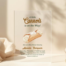 Pequeno Cannoli Bebe Neutro Chá de Bebê Italiano