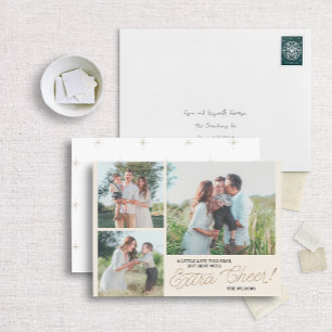 Pequeno Cartão com fotos de Férias Atrasado Mais C