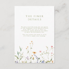 Pequeno Cartão de Casamento de Jardim