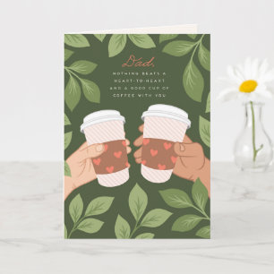 Pequeno cartão de cumprimentos dobrado de 10 cm x 