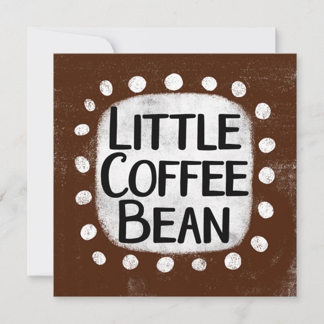 Pequeno Cartão de Saudação do Café Bean (Frente)