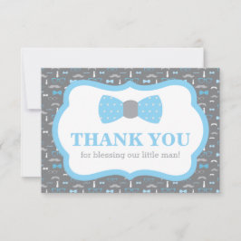 Pequeno Cartões de agradecimentos, Azul Bebê e Cin