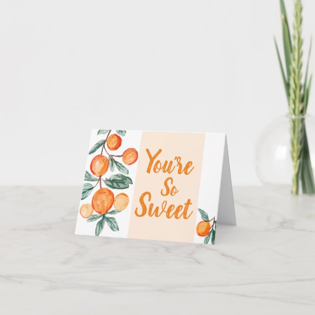 Pequeno Cartões de agradecimentos Chá de fraldas (Frente)