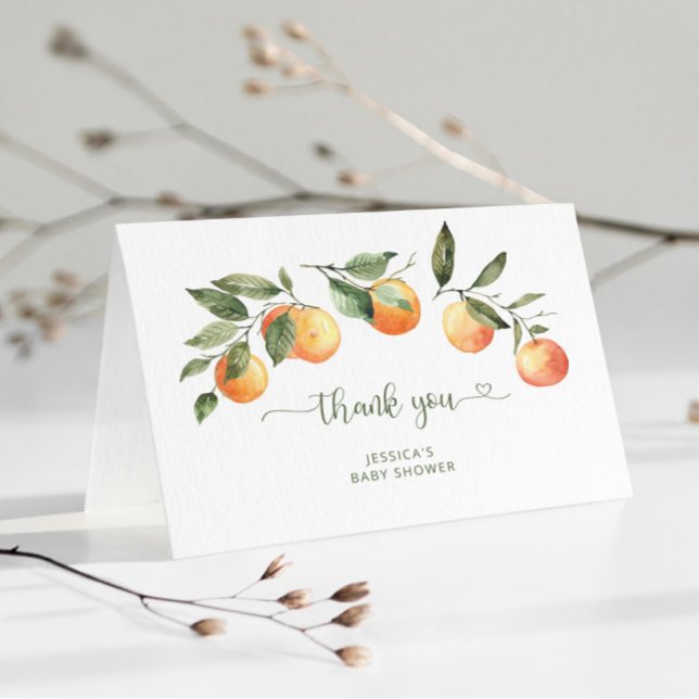 Pequeno cartões de agradecimentos chá de fraldas (Criador carregado)