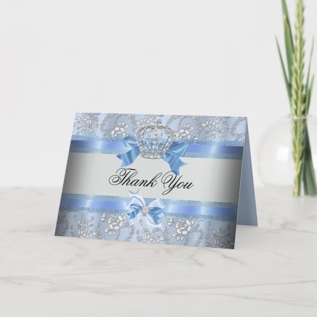 Pequeno Cartões de agradecimentos Chá de fraldas P (Frente)