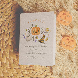 Pequeno Cartões de agradecimentos de Abóbora Boo H