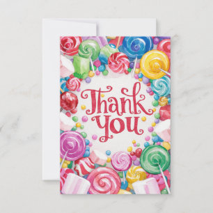 Pequeno cartões de agradecimentos de Candyland Col